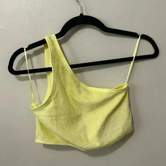 NWT ZARA Terrycloth Asymmetrical  Top L - Picture 6 of 9